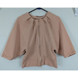 Adidas Stella McCartney sz S athletic Jacket zips dolman sleeves peachy 1815